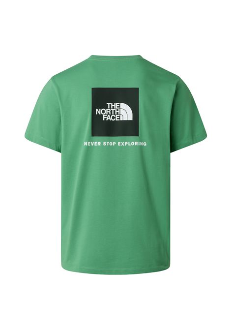T-shirt The North Face Evolution Box NSE Regular Verde Dimmed Algae Uomo THE NORTH FACE | T-shirt | NF0A8B6K-G57